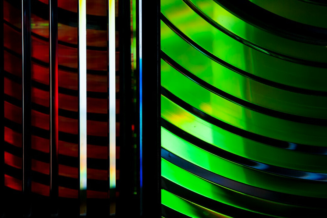 Rows of server racks in a data center